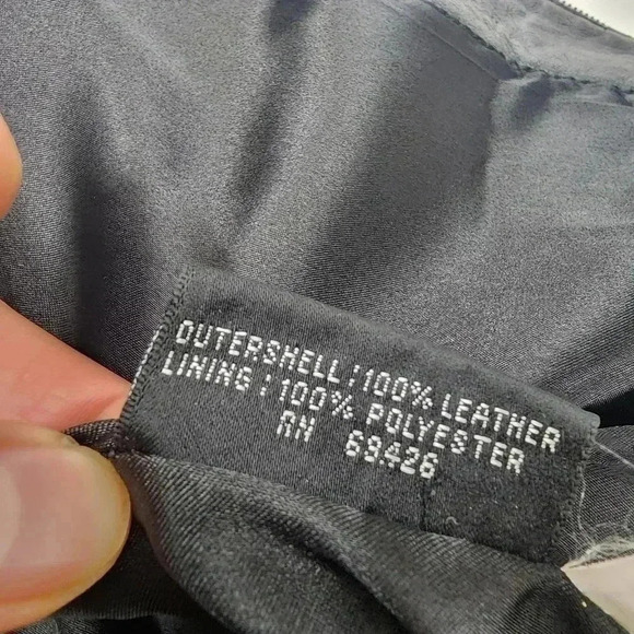 Vintage Pelle Studio Wilsons Leather Full Zip Black Leather Jacket Women's M - Picture 8 of 11